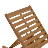 Sezlong Weylar lemn de salcam, Natural, 60x193x30 cm
