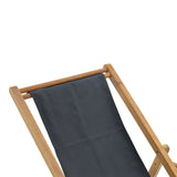 Sezlong Xurian lemn de salcâm pvc pvc, negru, 67x108x104 cm