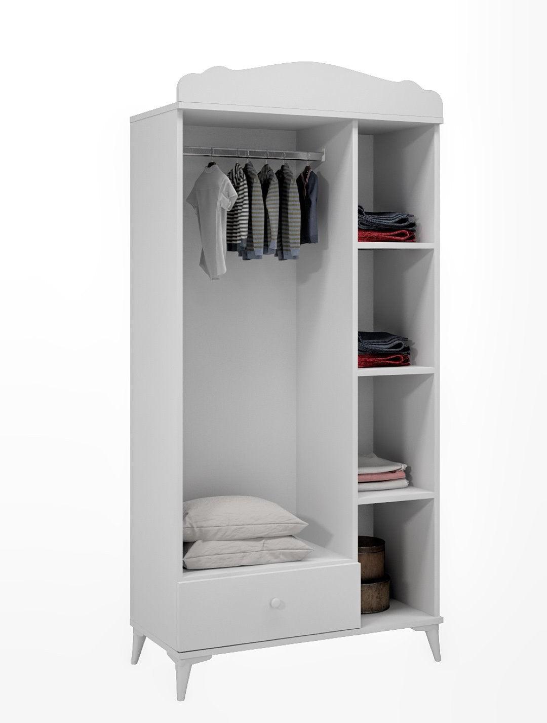 Sifonier Sansa, Alb, 40x184x90 cm
