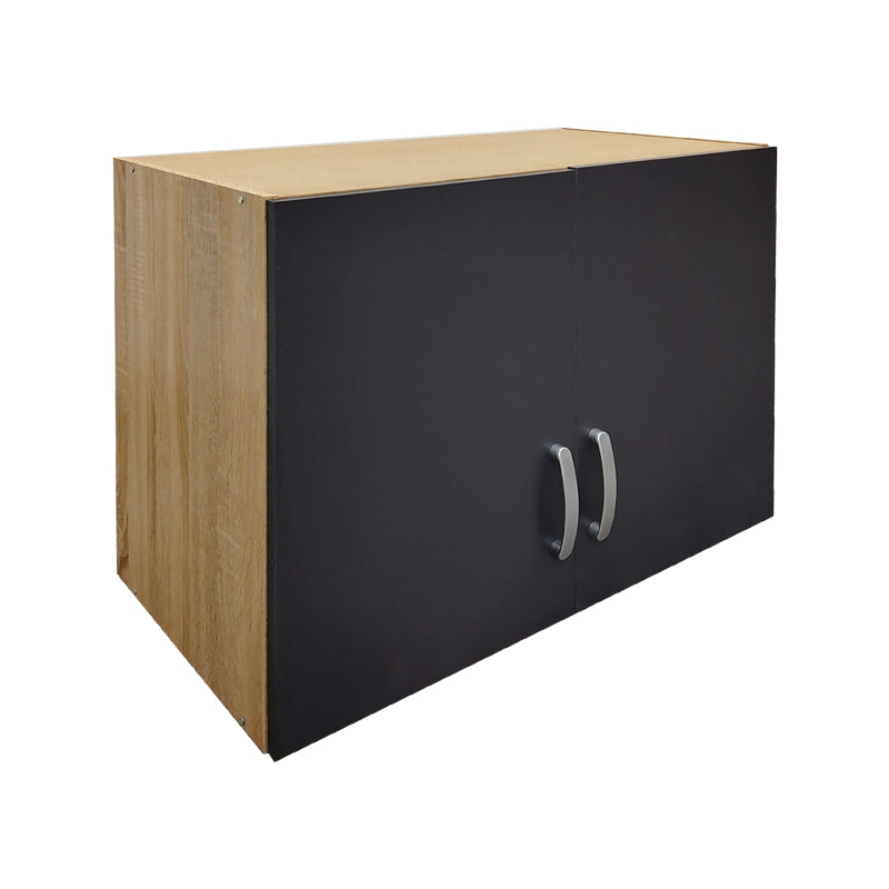 Dulap superior Athos cu 2 usi, 80x42x60 cm - Sonoma-Antracit
