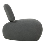 Stonie fotoliu stofă boucle, antracit, 67x73x67 cm