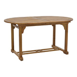 Sufragerie Bistrual-Sopho set 7 lemn masiv de salcâm Natural extensibil, 200/150x100x75 cm