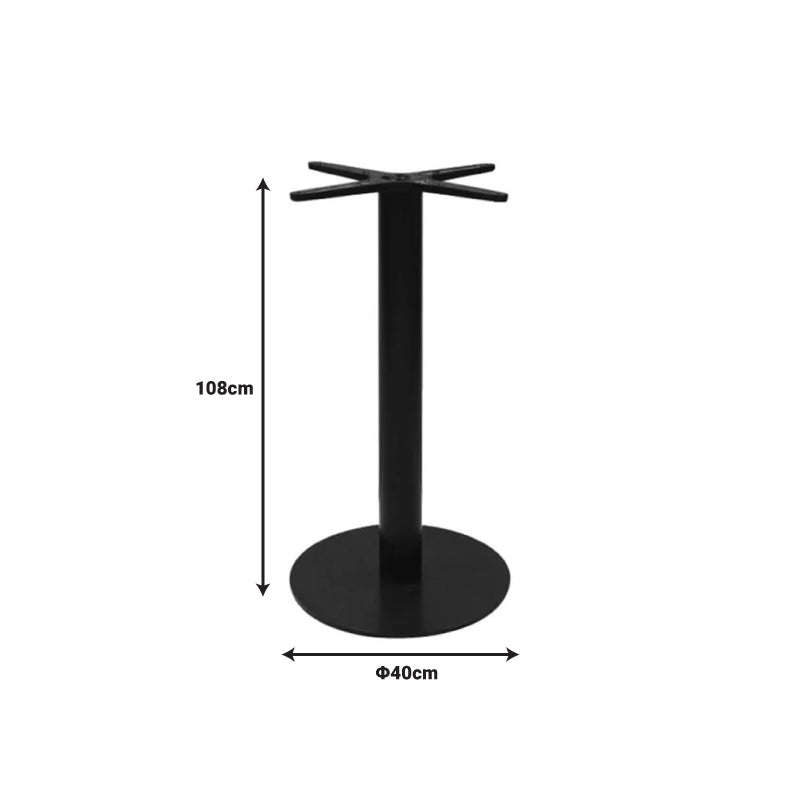 Suport blat masa Stada, Negru, 40x40x108 cm, imagine suplimentara