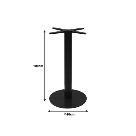 Suport blat masa Stada, Negru, 40x40x108 cm