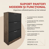 Pantofar Savaz, Lemn, 60x24x114 cm - Stejar