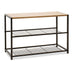 Suport Pantofi Ramon 6 Perechi Stejar Modern Cu Negru, 63x30x43 cm