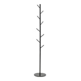 Suport pentru haine Fori metal, negru, 30x30x173 cm