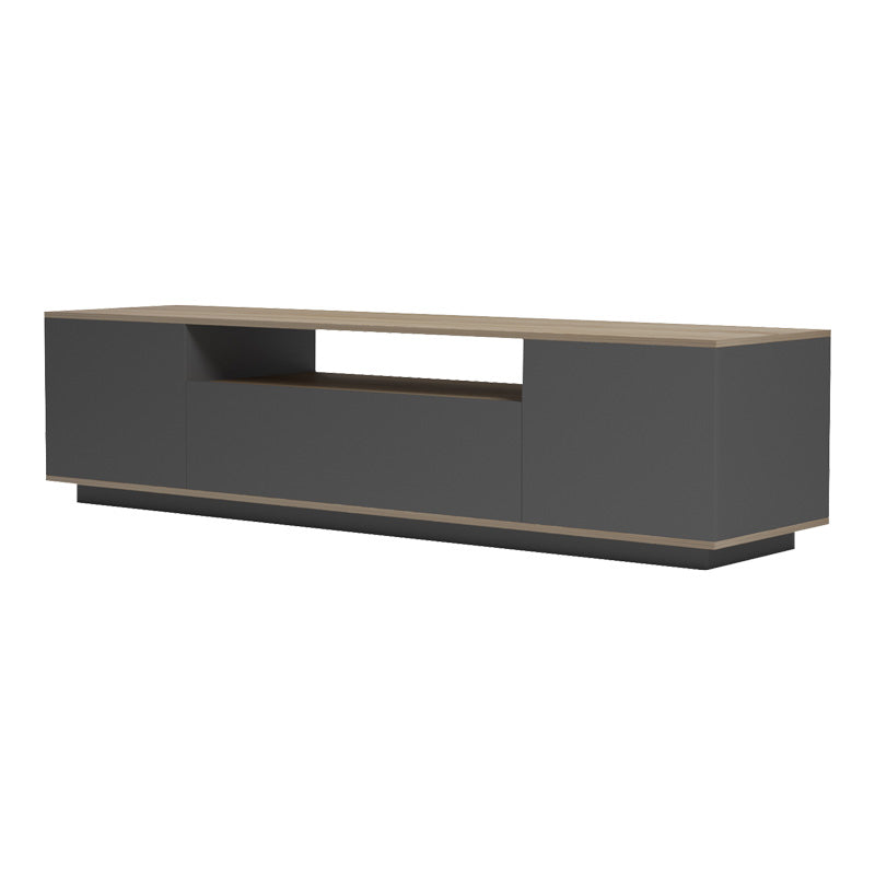Suport TV cu functie de depozitare Winey în culori, sonoma-antracit, 180x44x44 cm, perspectiva suplimentara