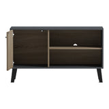 Suport TV cu rafturi Tuscany, Modern, Lemn, Sonoma-Antracit, 100x40x51 cm