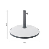 Suport umbrela de gradina Shade, Alb, 50x50x50 cm