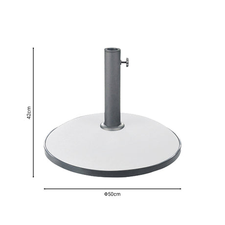 Suport umbrela de gradina Shade, Alb, 50x50x50 cm