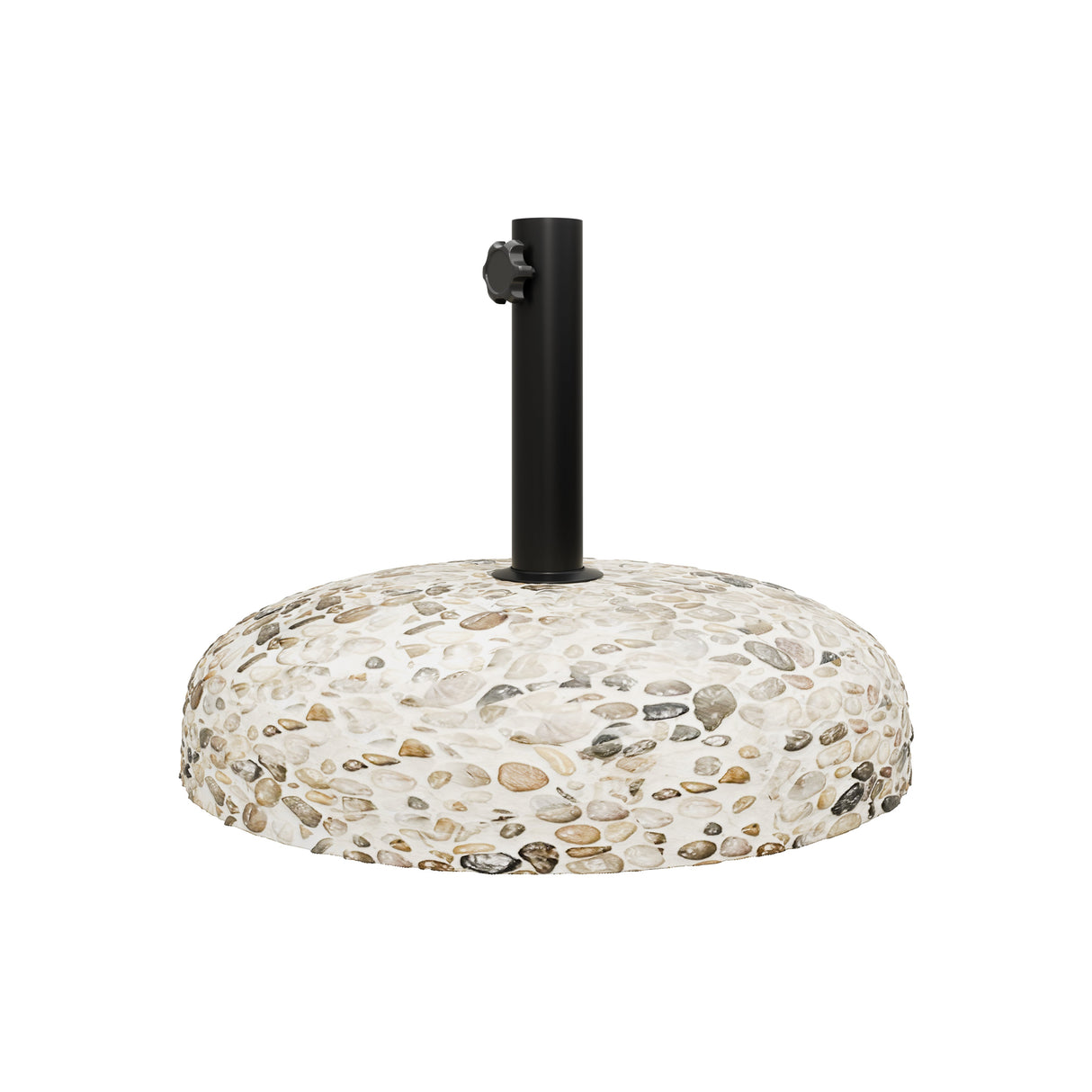 Suport umbrela de gradina Shade, Negru, 50x50x50 cm