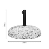 Suport umbrela de gradina Shade, Negru, 50x50x50 cm