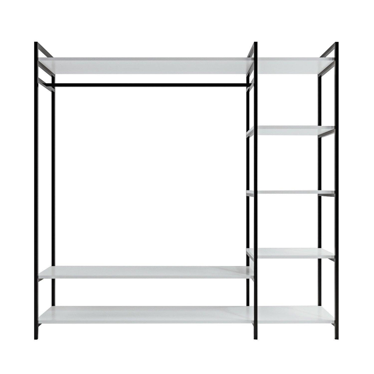 Suport Umerase cu rafturi Trend Saga L615, Alb, 40x180x180 cm