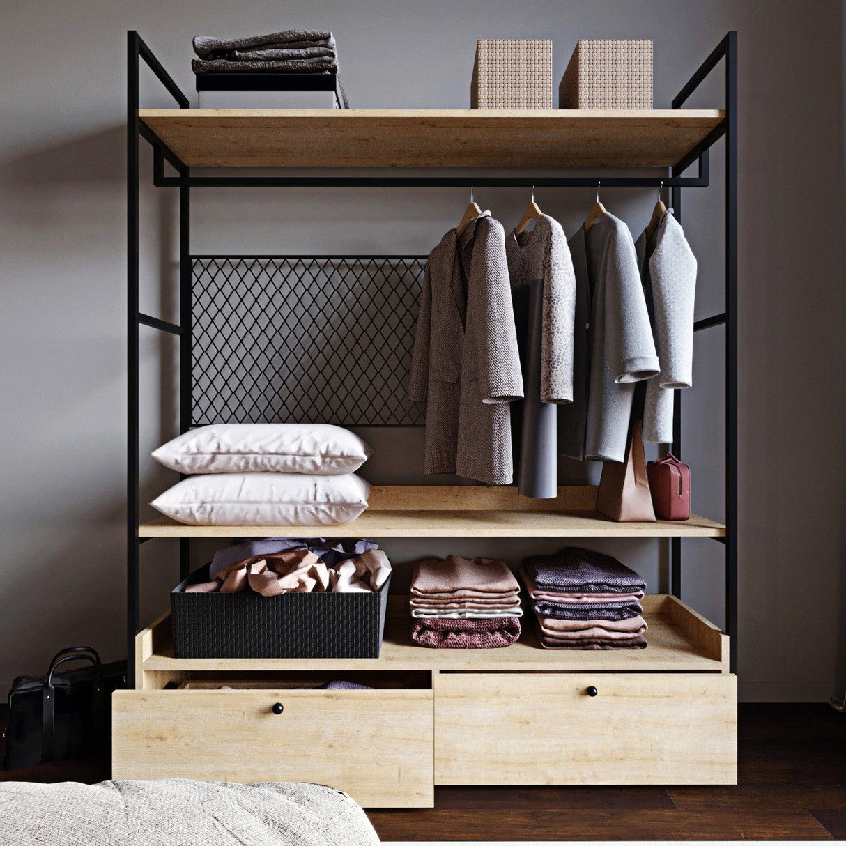 Suport/Stander Umerase Trend Fileli L605, Crem, 42x180x150 cm