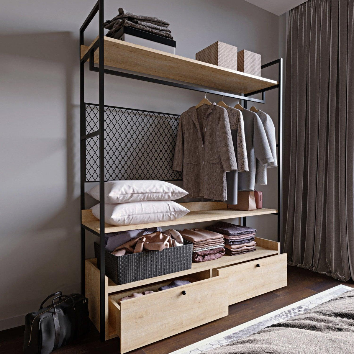 Suport/Stander Umerase Trend Fileli L605, Crem, 42x180x150 cm