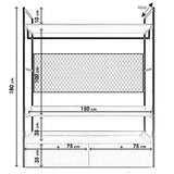 Suport/Stander Umerase Trend Fileli L605, Crem, 42x180x150 cm