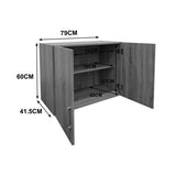 Dulap superior Athos cu 2 usi, 80x42x60 cm - Alb