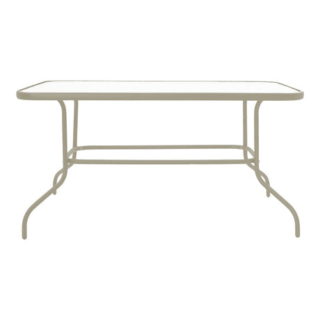 Tabel din metal cu pahar de șampanie Valor, Auriu, 110x60x70 cm