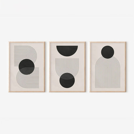 Tablou Caldra, Triptic, Pânză, Multicolor, 33x48 cm