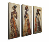 Tablou Canvas (3 bucăți) Symphony, Multicolor, 70x66 cm