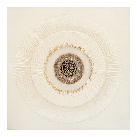 Tablou canvas 3D Circled I, Multicolor, 80x80 cm