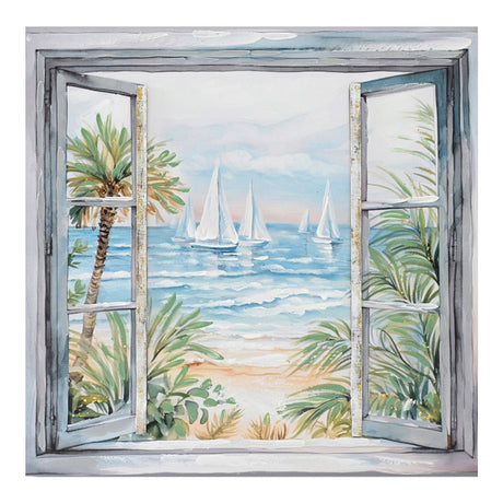 Tablou Canvas 3D Deive, Pânza, Multicolor, 80x80 cm