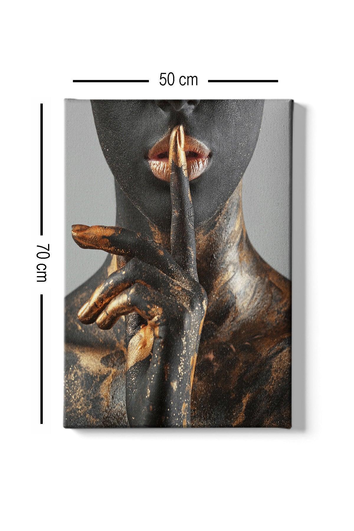 Tablou Canvas African Lady 5, Multicolor, 70x50 cm