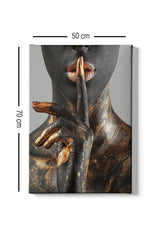 Tablou Canvas African Lady 5, Multicolor, 70x50 cm