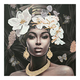 Tablou canvas Beauty Africa, Multicolor, 80x80 cm