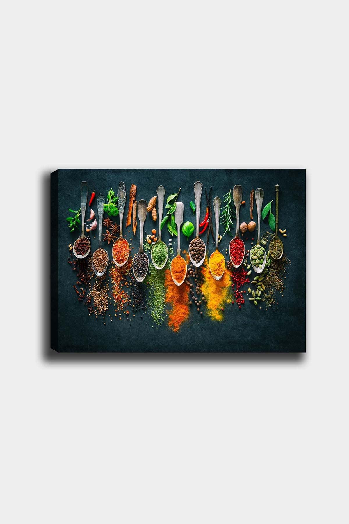 Tablou Canvas Condimente, Multicolor, 70 x 50 cm