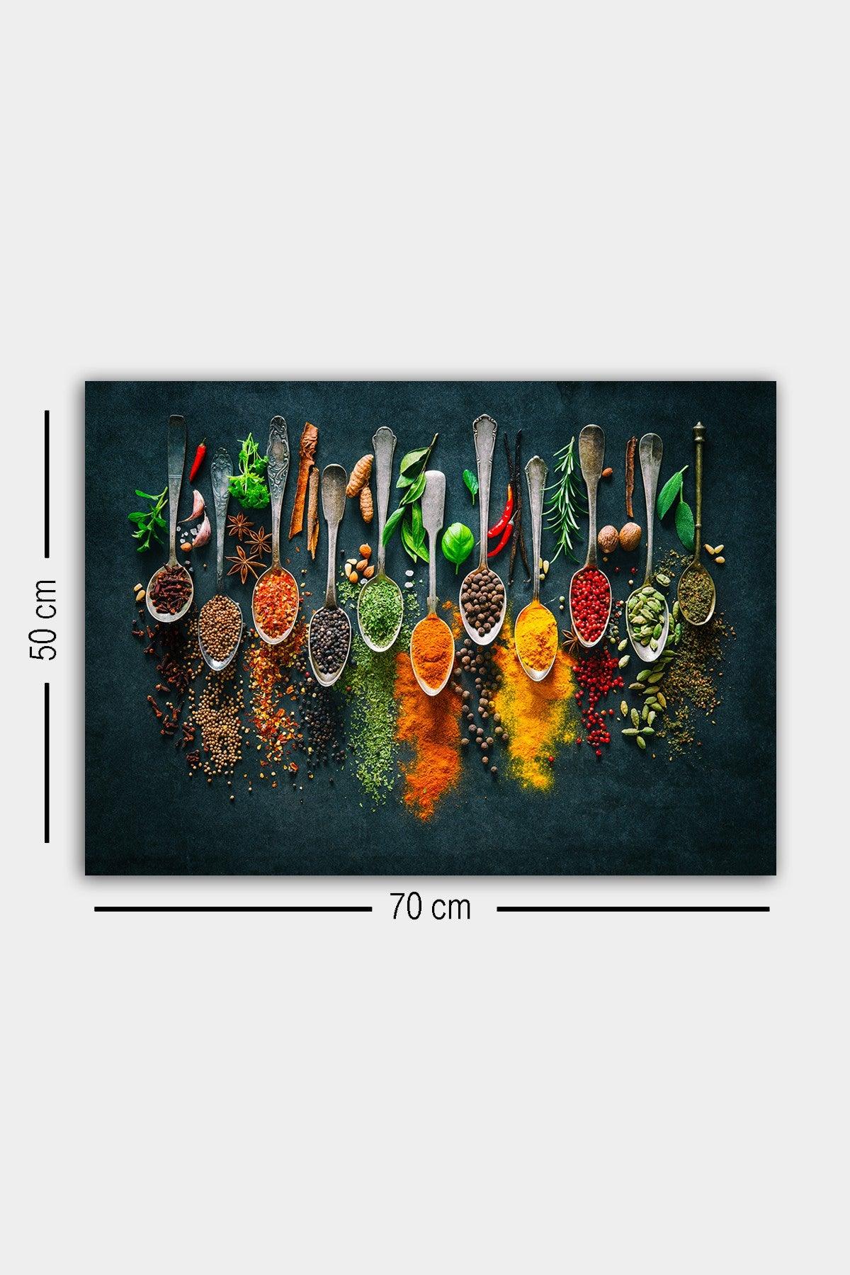 Tablou Canvas Condimente, Multicolor, 70x50 cm
