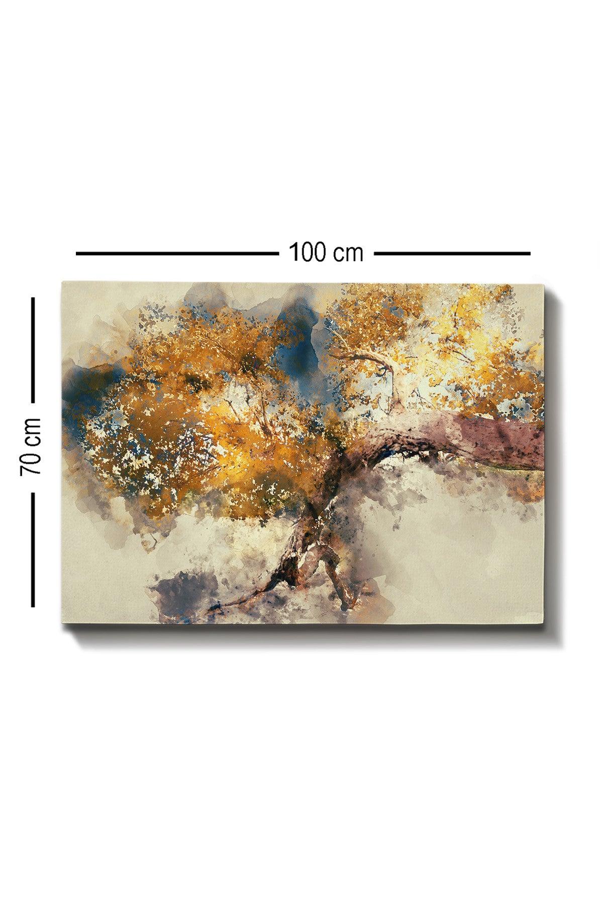 Tablou Canvas Copac in Ilusion, Multicolor, 100x70 cm