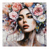 Tablou canvas cu design artistic Prima, Multicolor, 100x100 cm