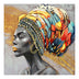 Tablou Canvas cu efect 3D Africana I, Pânza, Multicolor, 100x100 cm