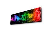 Tablou Canvas cu Led Pride fara priza, Multicolor, 90x30 cm