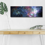 Tablou Canvas cu Led Stele Semiha fara Priza, Multicolor, 90x30 cm