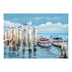 Tablou Canvas cu motiv Port, Multicolor, 100x70 cm