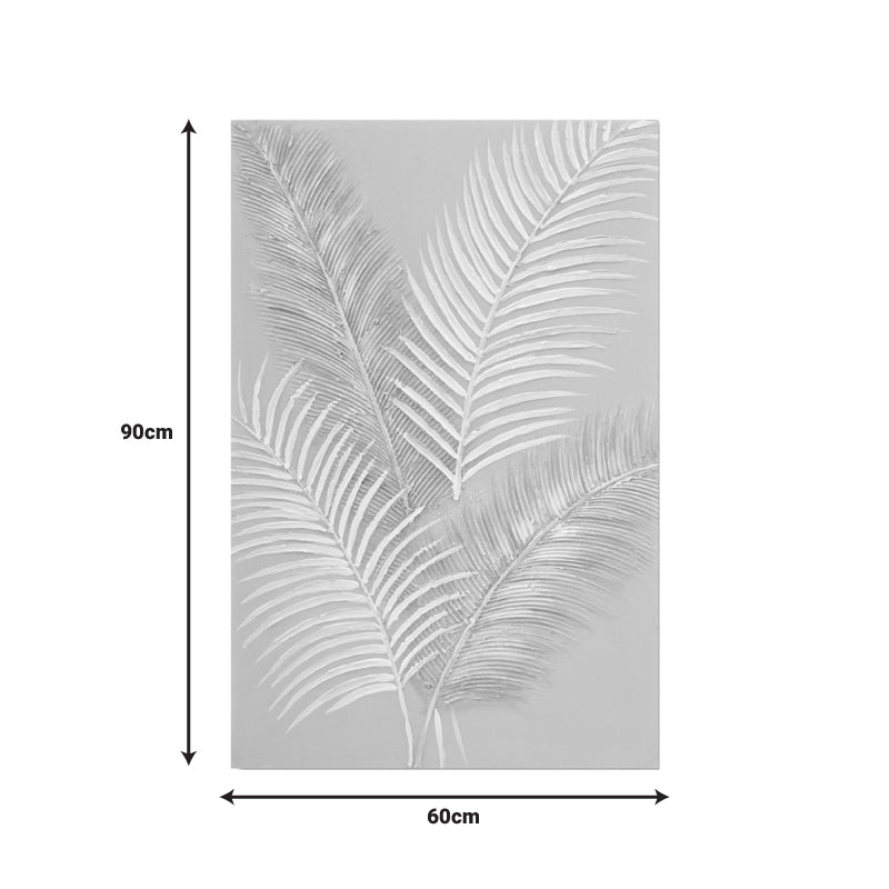 Tablou canvas decorativ Leavy I, Pânza, Multicolor, 60x90 cm, imagine suplimentara