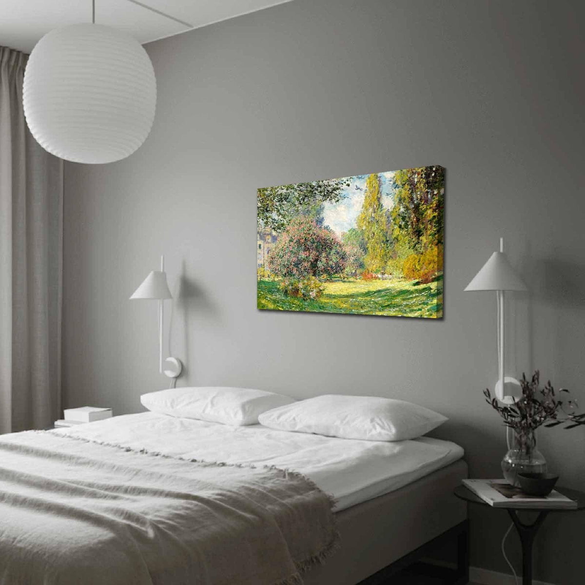 Tablou Canvas Primaverii, Multicolor, 100 x 70 cm
