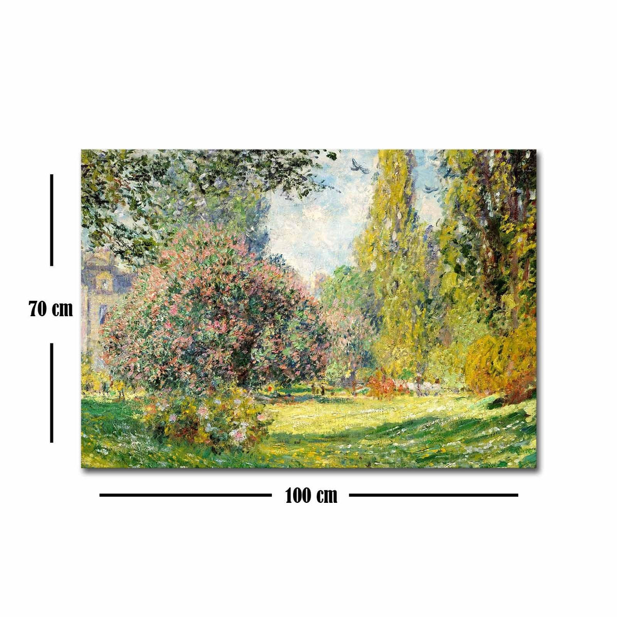Tablou Canvas Primaverii, Multicolor, 100 x 70 cm