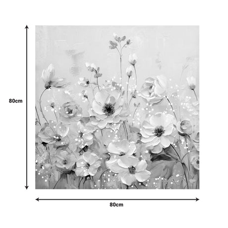 Tablou canvas Rozy I, Multicolor, 80x80 cm