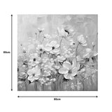 Tablou canvas Rozy II, Multicolor, 80x80 cm