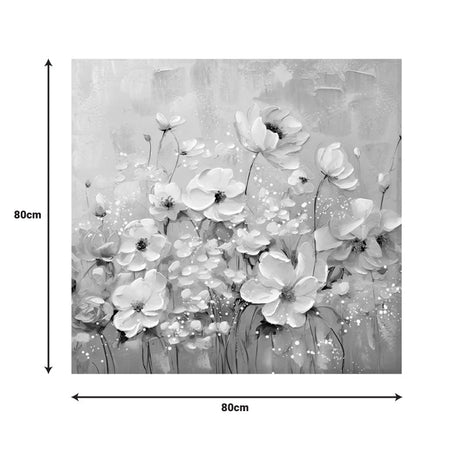Tablou canvas Rozy II, Multicolor, 80x80 cm