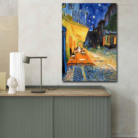 Tablou Canvas Van Gogh Cafe Terasa, Multicolor, 100x70 cm