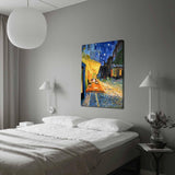 Tablou Canvas Van Gogh Cafe Terasa, Multicolor, 100x70 cm