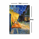 Tablou Canvas Van Gogh Cafe Terasa, Multicolor, 100x70 cm