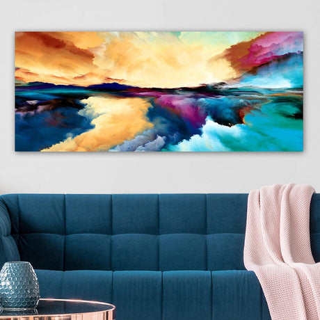 Tablou Canvas YTY1027048810_50120, Multicolor, 120x50 cm