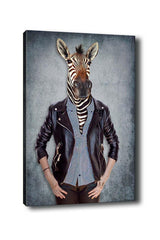 Tablou Canvas Zebra, Multicolor, 70x50 cm
