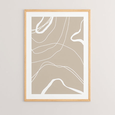 Tablou cu imprimeu digital Grito, Lemn, Multicolor, 33x48 cm